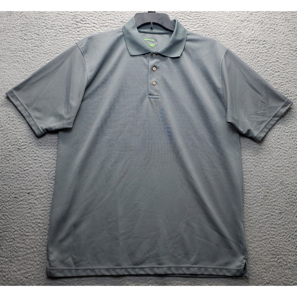 Concept‎ Golf Performance Polo Shirt Men's XL Gray Short Sleeve Collared Popover
